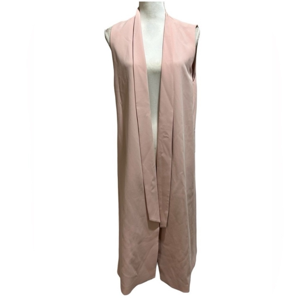 NWT Blush Pink Sleeveless Vest | Keaton Long Vest